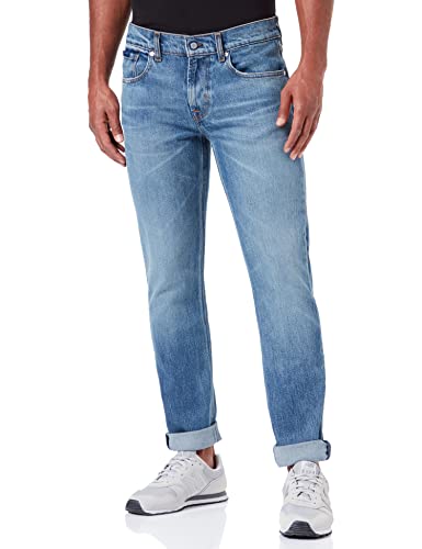 7 For All Mankind Herren Slimmy Tapered Special Edition Jeans, Mid Blue, 29W / 29L EU von 7 For All Mankind