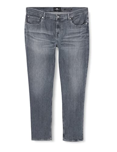 7 For All Mankind Herren Slimmy Tapered Stretch Tek Jeans, Grau, 32W / 32L EU von 7 For All Mankind