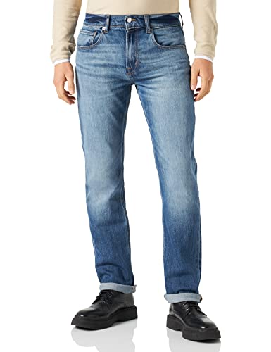 7 For All Mankind Herren The Straight Jeans, Mid Blue, 32 EU von 7 For All Mankind