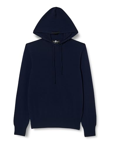 7 For All Mankind Hoodie Cashmere w/Stitch Detail Navy von 7 For All Mankind