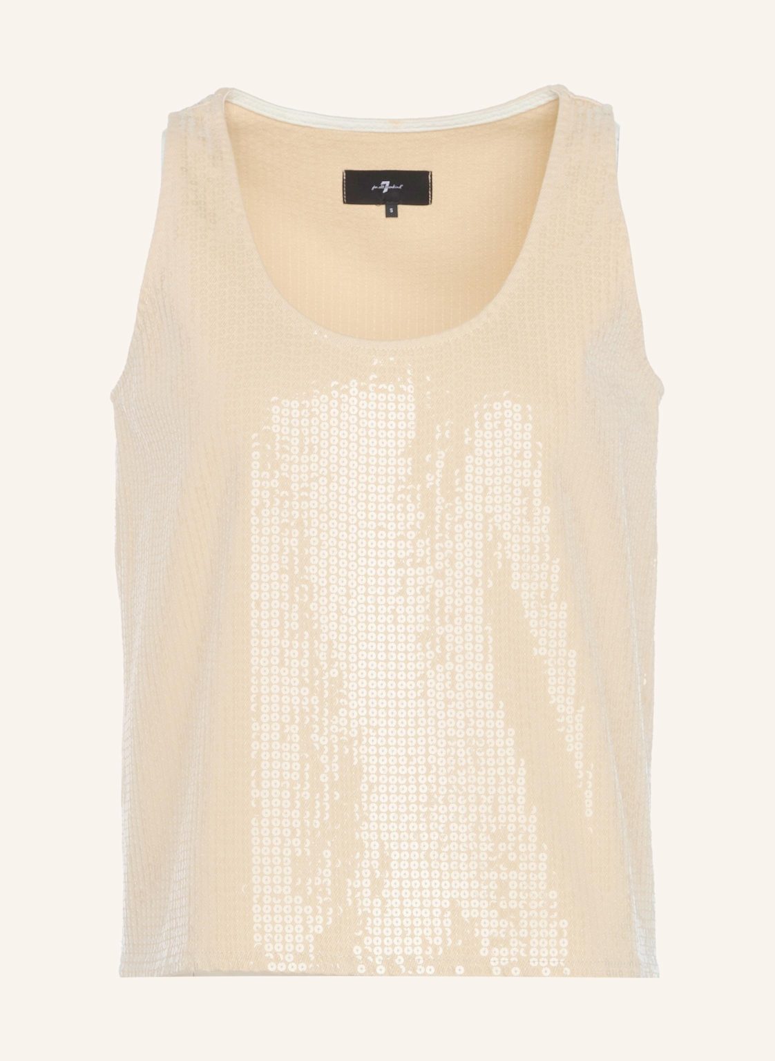 7 For All Mankind Long Tank weiss von 7 For All Mankind