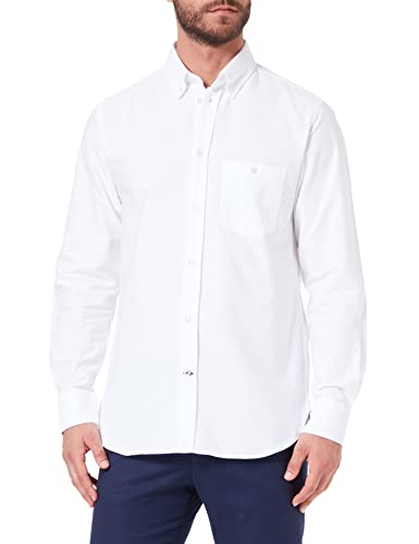 7 For All Mankind Men's Button DOWN Oxford Shirt, White, L von 7 For All Mankind