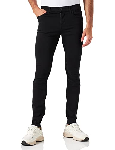 7 For All Mankind Men's Paxtyn Tapered Luxe Performance Plus Jeans, Black, 33W x 33L von 7 For All Mankind