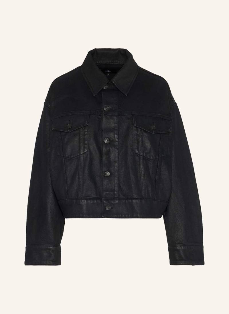 7 For All Mankind Outerwear Oli Cropped Trucker schwarz von 7 For All Mankind