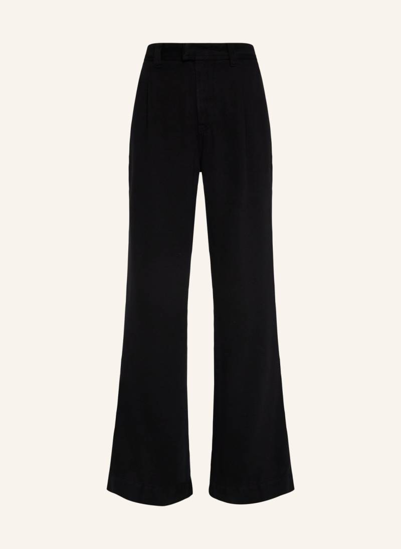 7 For All Mankind Pants Pleated Trouser Flare Fit schwarz von 7 For All Mankind