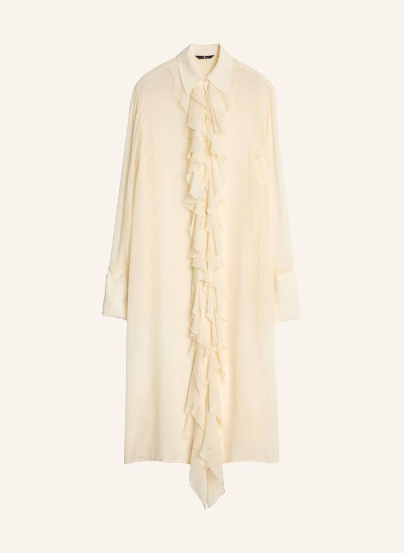 7 For All Mankind Ruffle Dress weiss von 7 For All Mankind