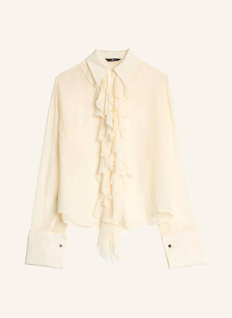7 For All Mankind Ruffle Shirt weiss von 7 For All Mankind