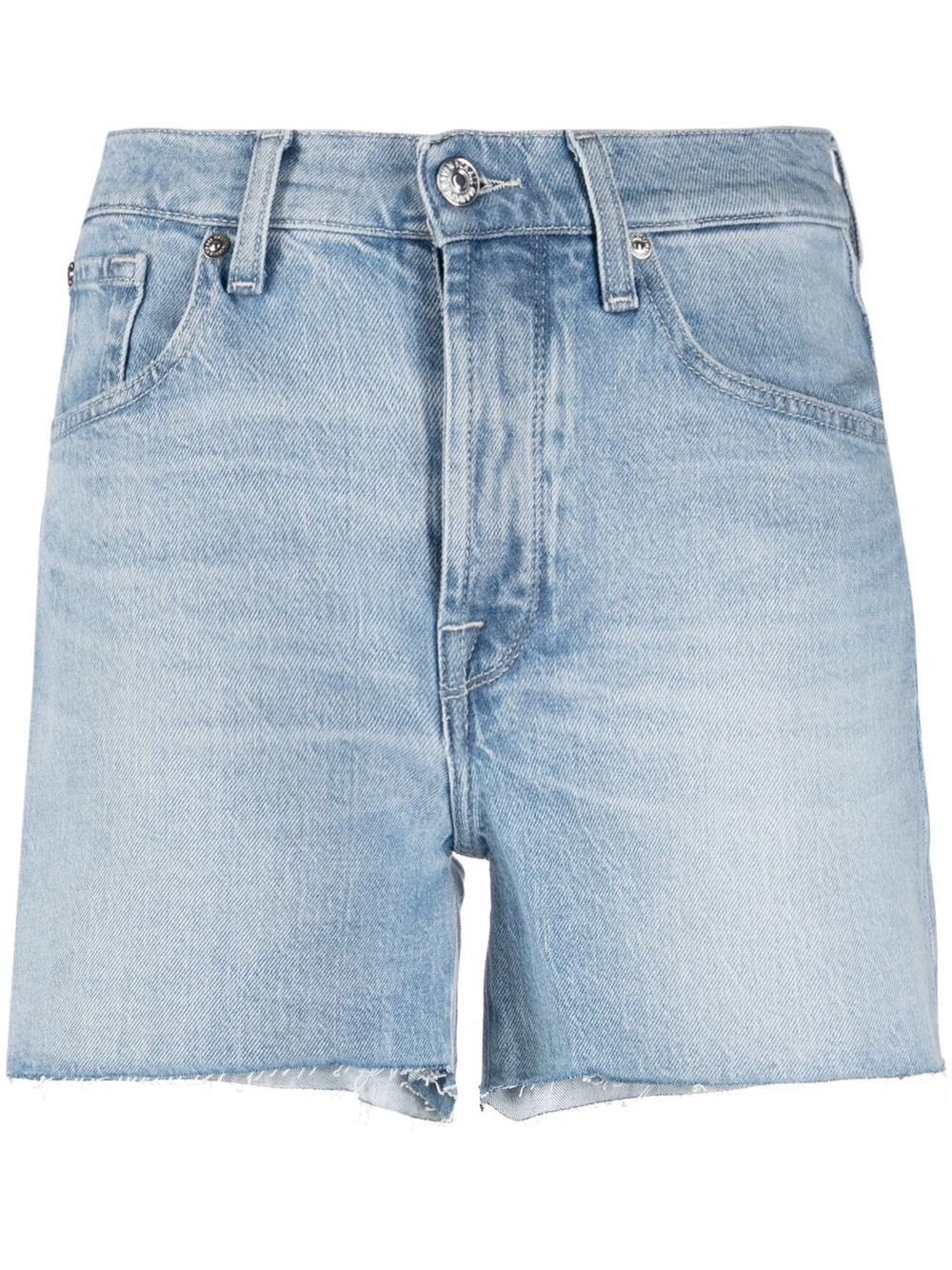 7 For All Mankind Shorts mit ausgefranstem Saum - Blau von 7 For All Mankind