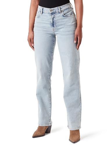 7 For All Mankind Women's Ellie Straight LuxVinSun Jeans, Light Blue, 50 von 7 For All Mankind