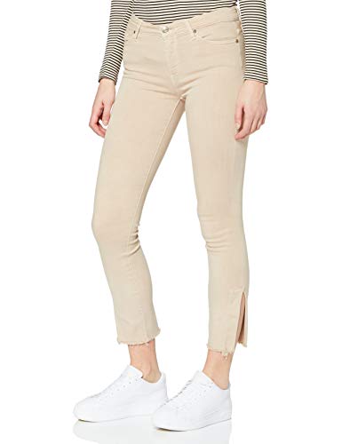 7 For All Mankind Women's HW Skinny Crop Casual Pants, Beige, 23 von 7 For All Mankind