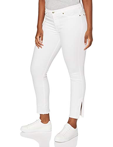 7 For All Mankind Women's HW Skinny Crop Casual Pants, Off White, 26 von 7 For All Mankind