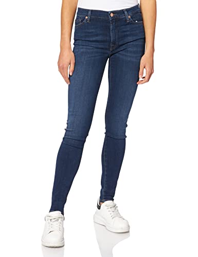 7 For All Mankind Women's HW Skinny Jeans, Dark Blue, 24 von 7 For All Mankind