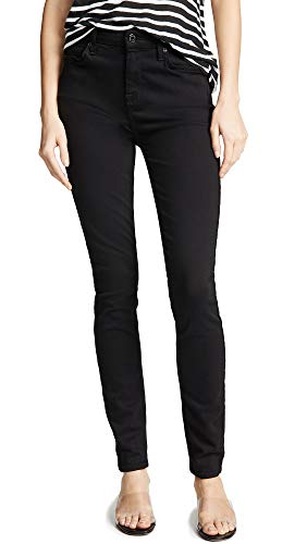 7 For All Mankind Women's High-Waist Slim Illusion Skinny with Contour Waistband Jean, Luxe Black, 27 von 7 For All Mankind