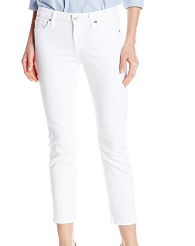 7 For All Mankind Women's Kimmie Crop Jean in Clean White, Clean White, 23 von 7 For All Mankind
