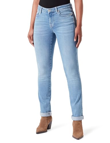 7 For All Mankind Women's Kimmie Straight SliIllInt Jeans, Light Blue, 46 von 7 For All Mankind