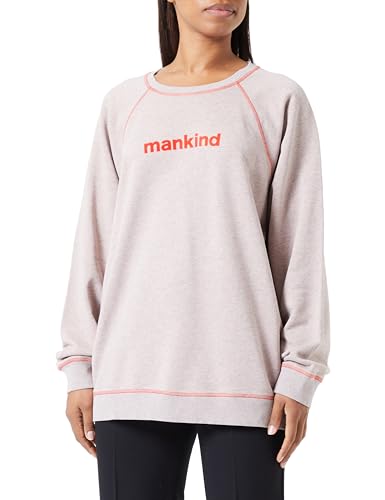 7 For All Mankind Women's Mankind Sweat Cotton w. Flocking Tea Rose Sweatshirt, Pink, XS von 7 For All Mankind