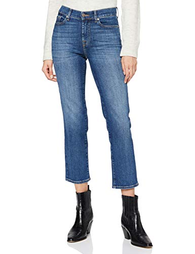 7 For All Mankind Women's The Straight Crop Jeans, Light Blue, 26 von 7 For All Mankind