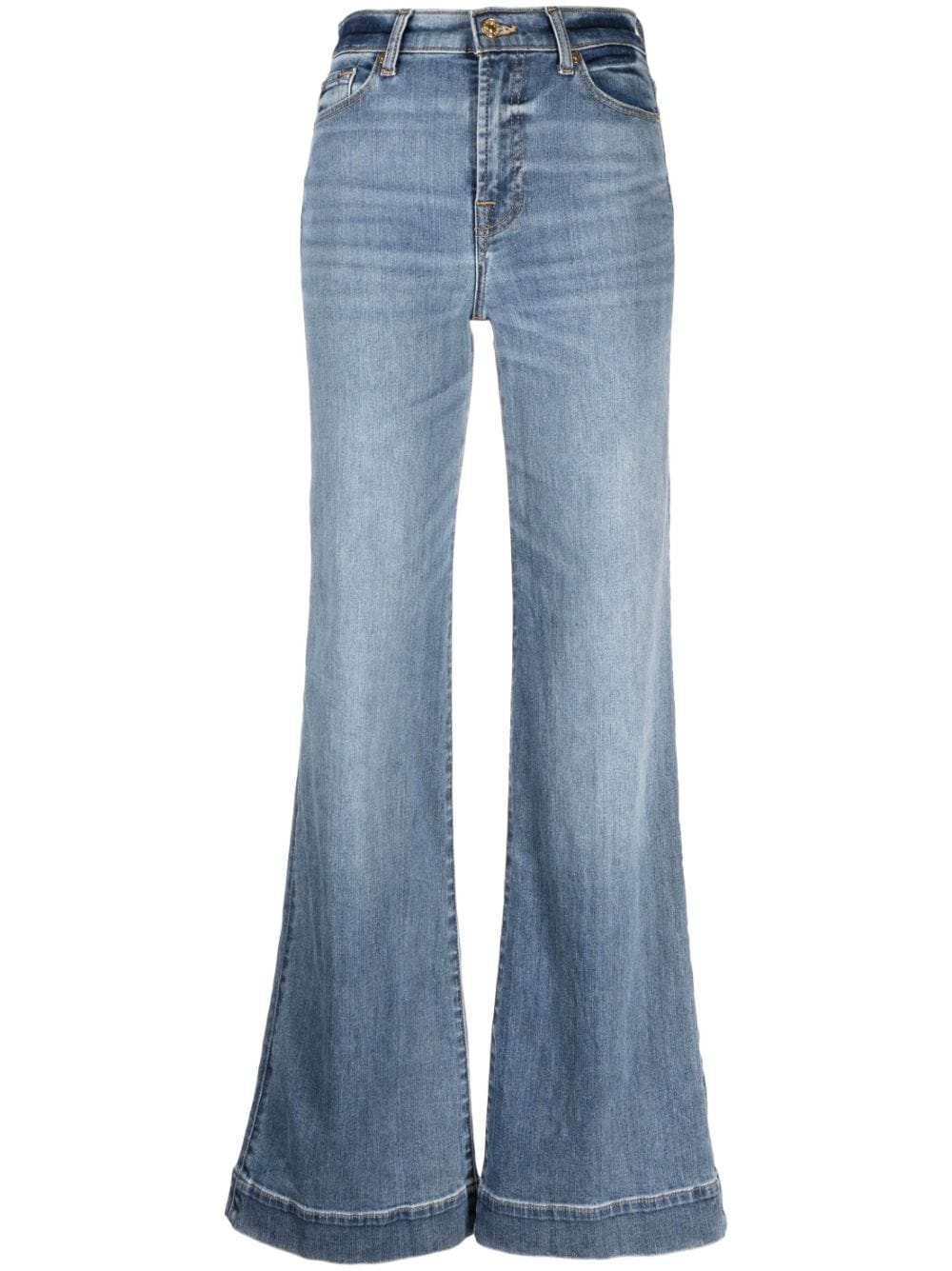 7 For All Mankind Weite Jeans mit Logo-Patch - Blau von 7 For All Mankind