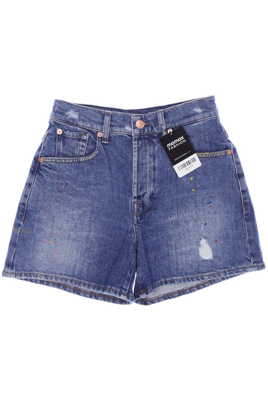 7 for all mankind Damen Shorts, blau von 7 For All Mankind