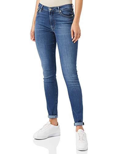 7 For All Mankind Damen Hw Skinny Jeans, Blau (Mid Blue Rl), 30W / 30L EU von 7 For All Mankind