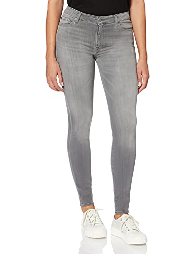 7 For All Mankind Damen Hw Skinny Jeans, Grau (Grey Pg), 27W / 30L EU von 7 For All Mankind