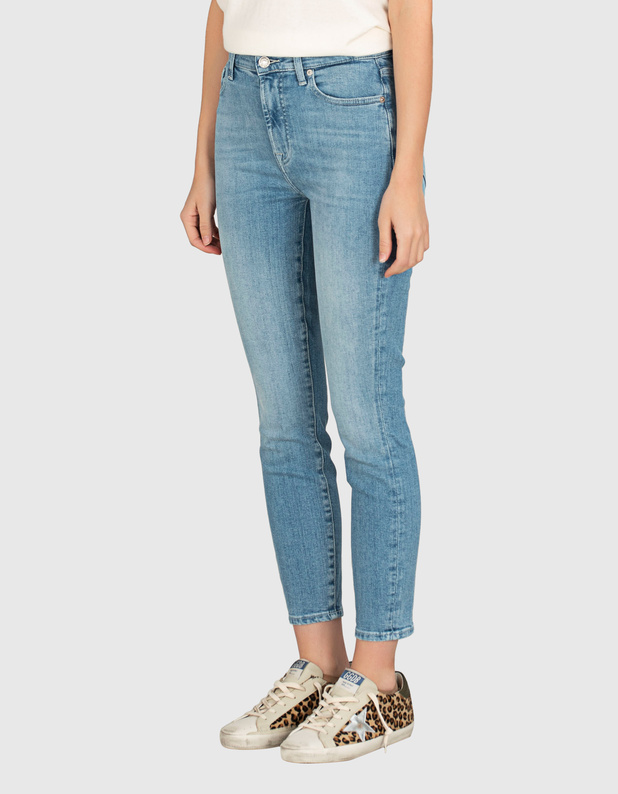 High Waist Ankle Skinny Bloom Light Blue von 7 For All Mankind