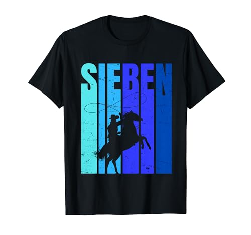 7. Geburtstag Cowboy Jungen - Cowboy Geburtstagsfeier T-Shirt von 7 Geburtstag Junge Geschenke, Deko & Co.