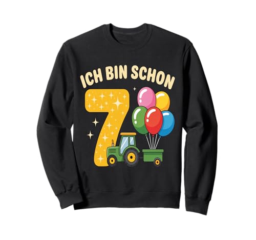Kinder 7 Geburtstag Junge Traktor Outfit Ich Bin Schon 7 Sweatshirt Kinder 7 Geburtstag Junge Traktor Outfit Ich Bin Schon 7 Sweatshirt von 7 Year Tractors Birthday