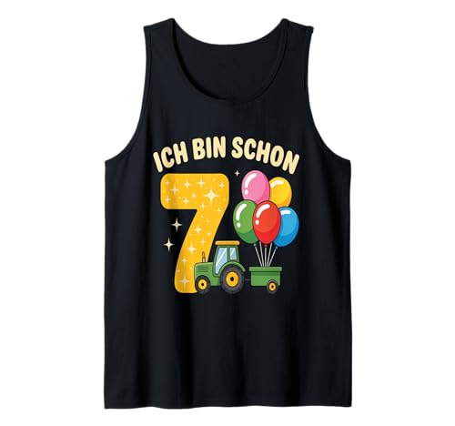 Kinder 7 Geburtstag Junge Traktor Outfit Ich Bin Schon 7 Tank Top Kinder 7 Geburtstag Junge Traktor Outfit Ich Bin Schon 7 Tank Top von 7 Year Tractors Birthday