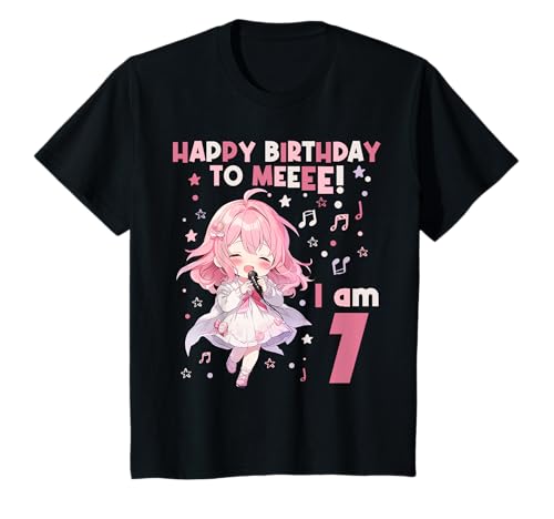 7 Jahre alt 7. Geburtstag für Mädchen Anime 7 Geburtstag T-Shirt 7 Jahre alt 7. Geburtstag für Mädchen Anime 7 Geburtstag T-Shirt von 7 years old 7th birthday for Girl Anime Outfits
