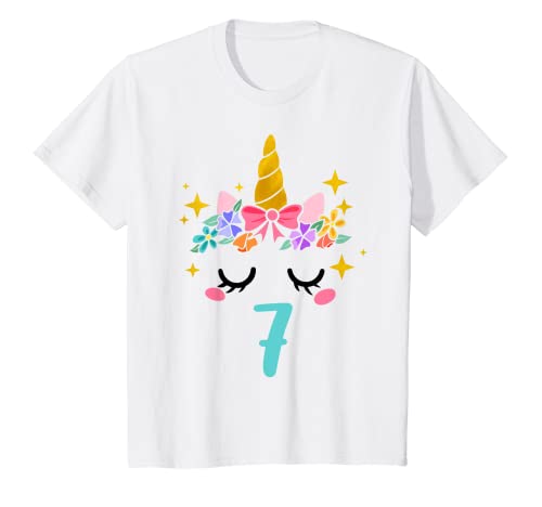 Kinder Einhorn Geburtstagsshirt 7 Jahre Mädchen 7. Geburtstag T-Shirt Kinder Einhorn Geburtstagsshirt 7 Jahre Mädchen 7. Geburtstag T-Shirt von 7. Geburtstag Einhorn Mädchen Geschenk-Ideen