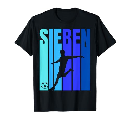 7. Geburtstag Jungs Fußball - Siebter Geburtstag T-Shirt von 7. Geburtstag Jungs Deko Fußballer