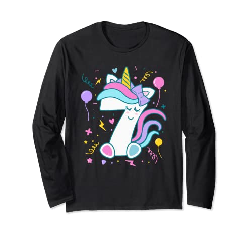 7. Geburtstag Einhorn Zahl Mädchen Geburtstag Langarmshirt 7. Geburtstag Einhorn Zahl Mädchen Geburtstag Langarmshirt von 7. Geburtstag Mädchen Geschenke