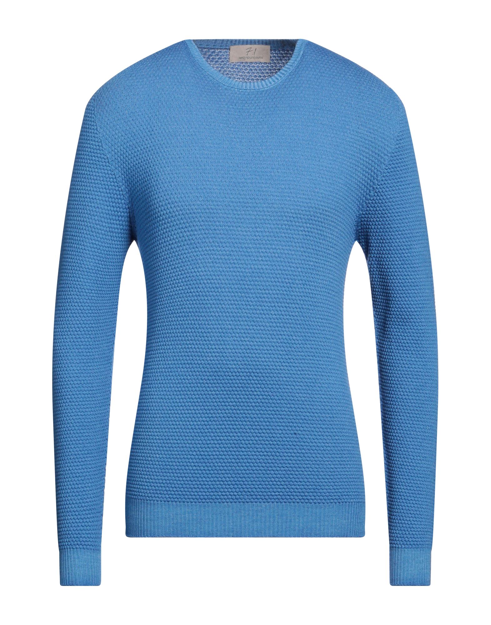 7.1 SETTEPUNTOUNO Pullover Herren Azurblau von 7.1 SETTEPUNTOUNO