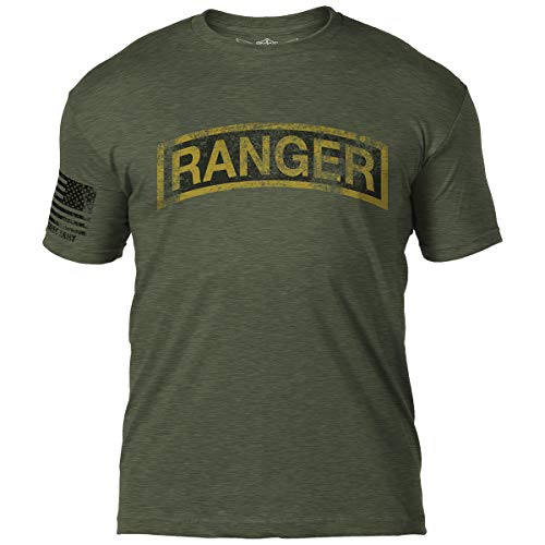 7.62 Design Army 'Ranger Tab' Battlespace Herren T-Shirt, Militärgrün (Heather Military Green), L von 7.62 Design