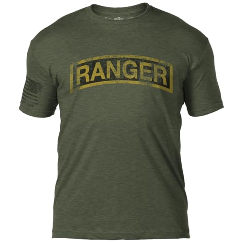 7.62 Design Army 'Ranger Tab' Battlespace Herren T-Shirt, Militärgrün (Heather Military Green), XX-Large von 7.62 Design