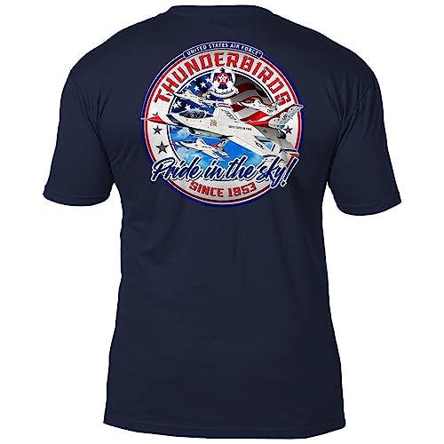 7.62 Design USAF Thunderbirds Pride in The Sky T-Shirt, Marineblau, XL von 7.62 Design