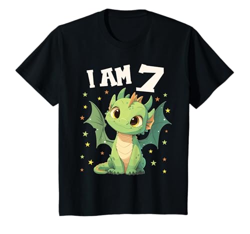 Kinder 7 Jahre alt Drachen Drache 7. Geburtstag T-Shirt von 7.Geburtstag Drachen Drache Shop