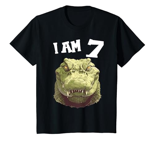Kinder 7 Jahre alt Krokodile Krokodil 7. Geburtstag T-Shirt Kinder 7 Jahre alt Krokodile Krokodil 7. Geburtstag T-Shirt von 7.Geburtstag Krokodile Krokodil Shop