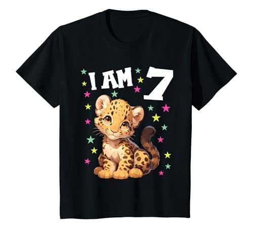 Kinder 7 Jahre alt Leoparden Leopard 7. Geburtstag T-Shirt Kinder 7 Jahre alt Leoparden Leopard 7. Geburtstag T-Shirt von 7.Geburtstag Leoparden Leopard Junge Mädchen Shop