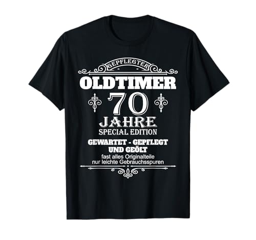 70. Geburtstag Männer Herren Oldtimer 70 Jahre Mann T-Shirt von 70 Geburtstag Mann Oldtimer 70 Jahre Design