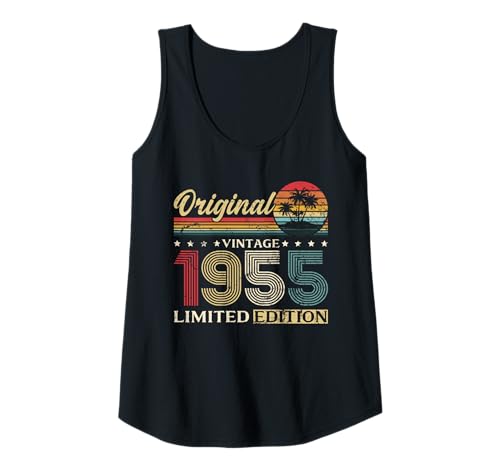 Damen 70. Geburtstag Mann Frau 70 Jahre Vintage 1955 Deko Lustig Tank Top Damen 70. Geburtstag Mann Frau 70 Jahre Vintage 1955 Deko Lustig Tank Top von 70 Jahre Mann Frau Damen Herren Geburtstag
