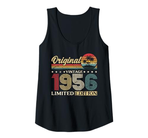 Damen 70. Geburtstag Mann Frau 70 Jahre Vintage 1956 Deko Lustig Tank Top Damen 70. Geburtstag Mann Frau 70 Jahre Vintage 1956 Deko Lustig Tank Top von 70 Jahre Mann Frau Damen Herren Geburtstag