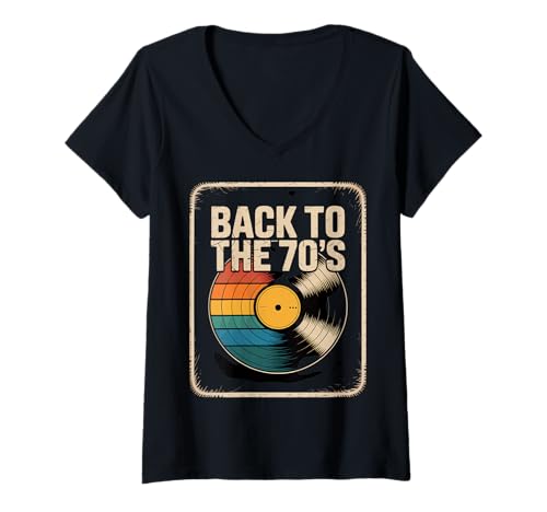 Damen Back to The 70s | 70er Jahre Outfit Retro Party Karneval T-Shirt mit V-Ausschnitt Damen Back to The 70s | 70er Jahre Outfit Retro Party Karneval T-Shirt mit V-Ausschnitt von 70 er Jahre MottoParty Fasching Geschenkideen