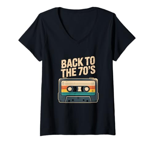 Damen Back to The 70s | 70er Jahre Outfit Retro Party Karneval T-Shirt mit V-Ausschnitt Damen Back to The 70s | 70er Jahre Outfit Retro Party Karneval T-Shirt mit V-Ausschnitt von 70 er Jahre MottoParty Fasching Geschenkideen