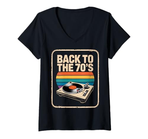 Damen Back to The 70s | 70er Jahre Outfit Retro Party Karneval T-Shirt mit V-Ausschnitt Damen Back to The 70s | 70er Jahre Outfit Retro Party Karneval T-Shirt mit V-Ausschnitt von 70 er Jahre MottoParty Fasching Geschenkideen