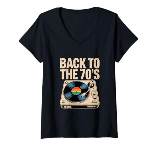 Damen Back to The 70s | 70er Jahre Outfit Retro Party Karneval T-Shirt mit V-Ausschnitt Damen Back to The 70s | 70er Jahre Outfit Retro Party Karneval T-Shirt mit V-Ausschnitt von 70 er Jahre MottoParty Fasching Geschenkideen