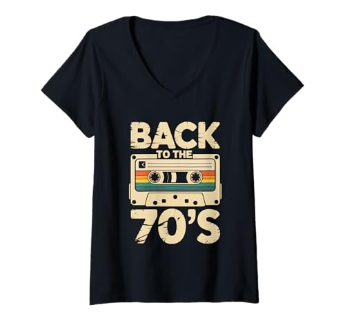 Damen Back to The 70s | 70er Jahre Outfit Retro Party Karneval T-Shirt mit V-Ausschnitt Damen Back to The 70s | 70er Jahre Outfit Retro Party Karneval T-Shirt mit V-Ausschnitt von 70 er Jahre MottoParty Fasching Geschenkideen
