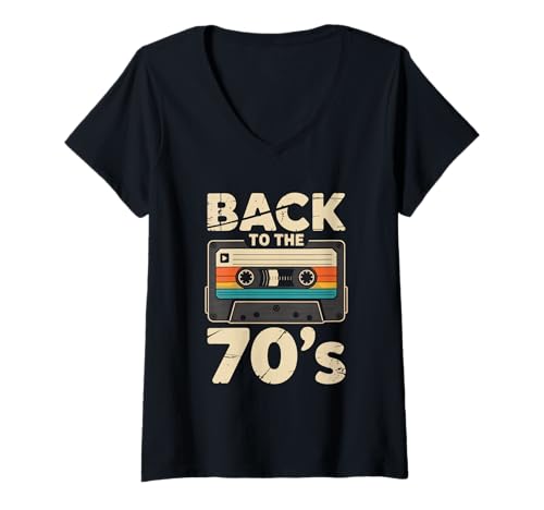 Damen Back to The 70s | 70er Jahre Outfit Retro Party Karneval T-Shirt mit V-Ausschnitt Damen Back to The 70s | 70er Jahre Outfit Retro Party Karneval T-Shirt mit V-Ausschnitt von 70 er Jahre MottoParty Fasching Geschenkideen