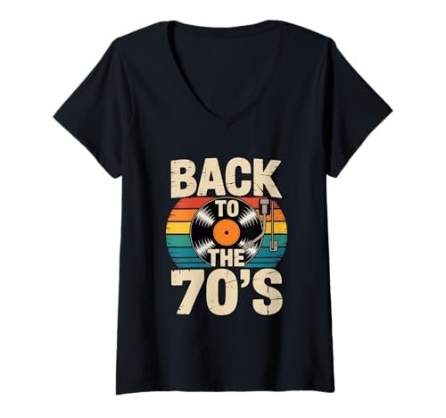 Damen Back to The 70s | 70er Jahre Outfit Retro Party Karneval T-Shirt mit V-Ausschnitt Damen Back to The 70s | 70er Jahre Outfit Retro Party Karneval T-Shirt mit V-Ausschnitt von 70 er Jahre MottoParty Fasching Geschenkideen